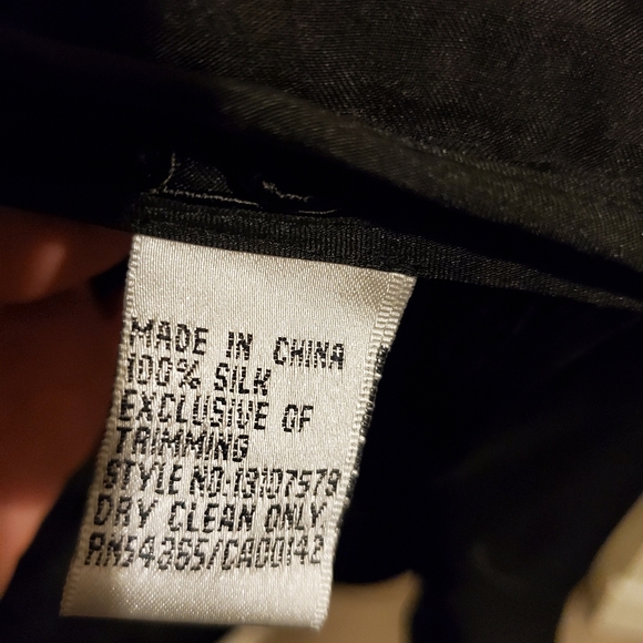 Peter Nygard Black Brocade Womens Duster Jacket - Black - Sz 14 - Picture 11 of 12